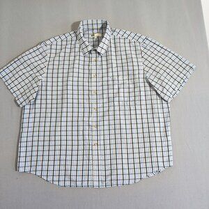 Tilley button down shirt men's size 3XL blue and white chequered pattern  Canada